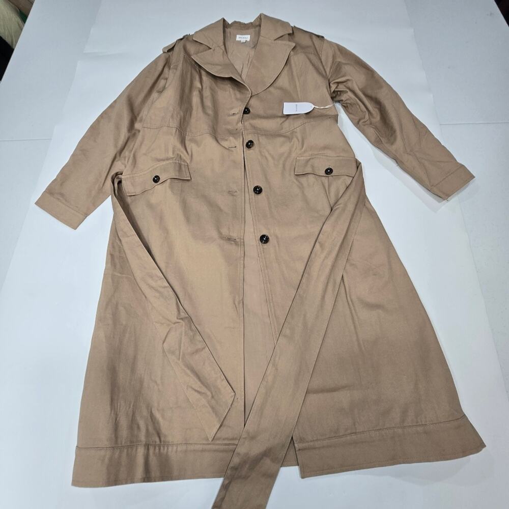 Song of Style Amelia Trench Coat in Nude Taupe Small - Picture 2 of 14